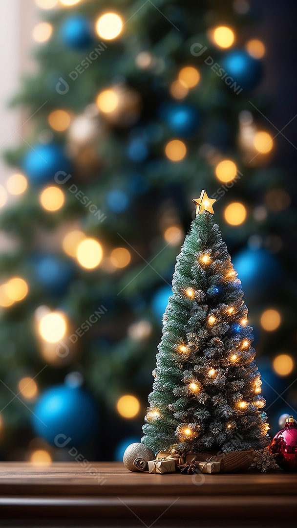 Àrvore de natal copyspace borrado