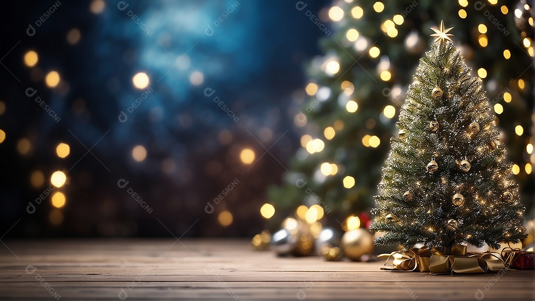 Àrvore de natal copyspace borrado