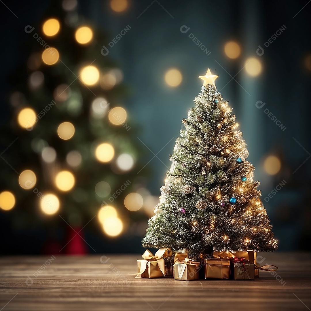 Àrvore de natal copyspace borrado