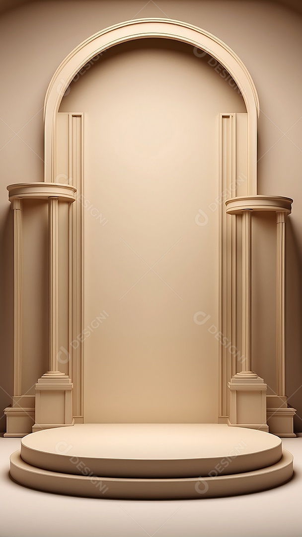 Fundo vazio do pódio