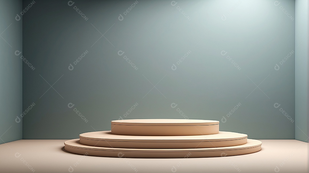 Fundo de pódio vazio