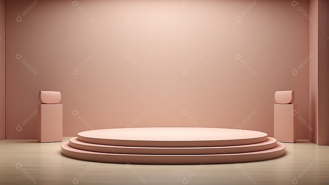 Fundo de pódio vazio