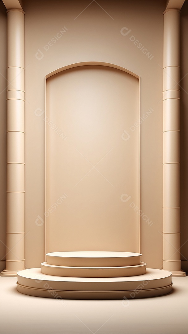 Fundo de pódio vazio