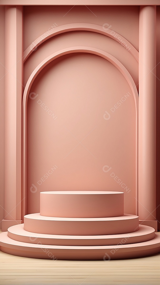 Fundo de pódio vazio