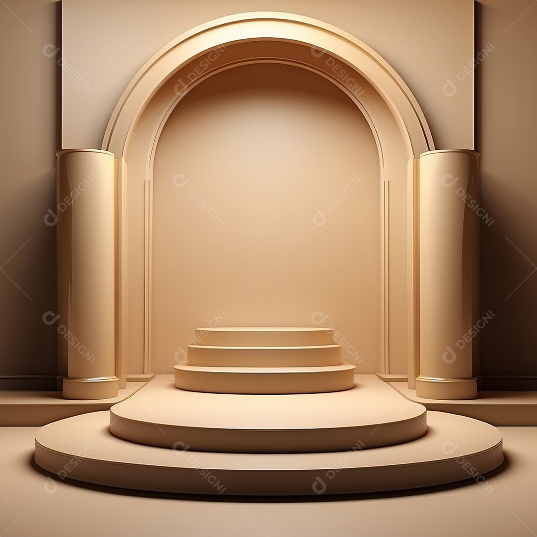 Fundo de pódio vazio