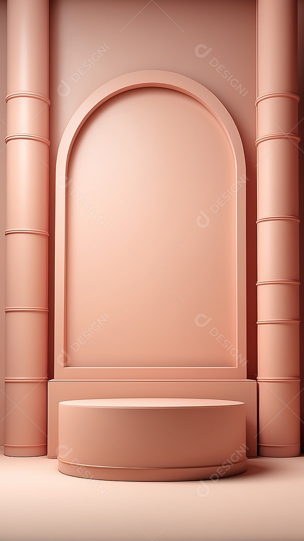 Fundo de pódio vazio