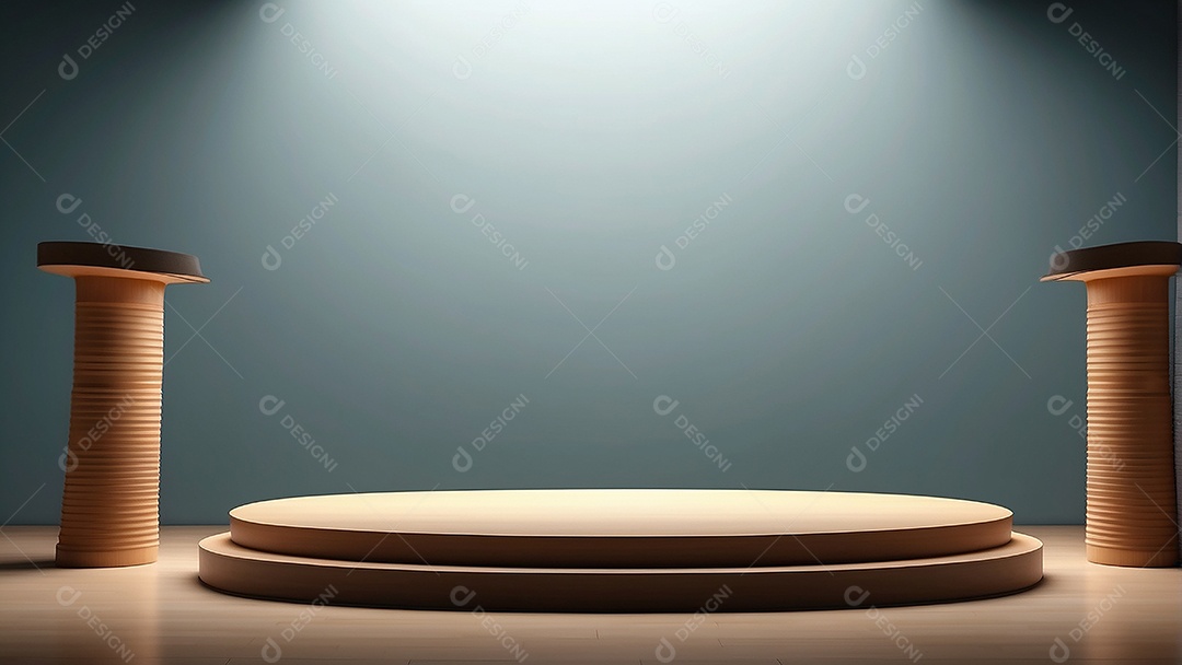 Fundo de pódio vazio