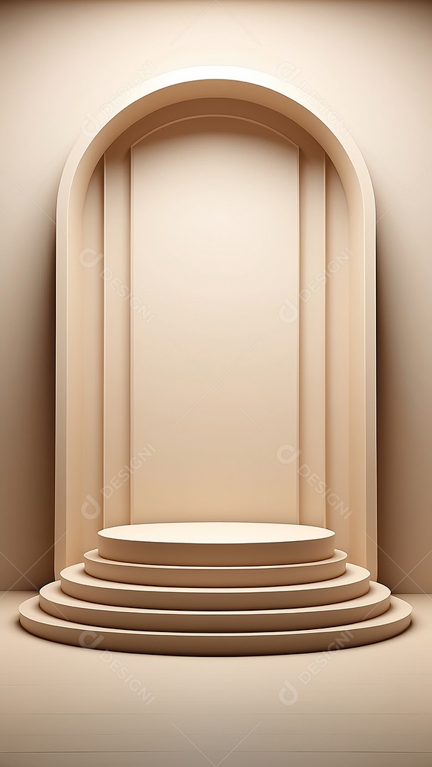 Fundo de pódio vazio