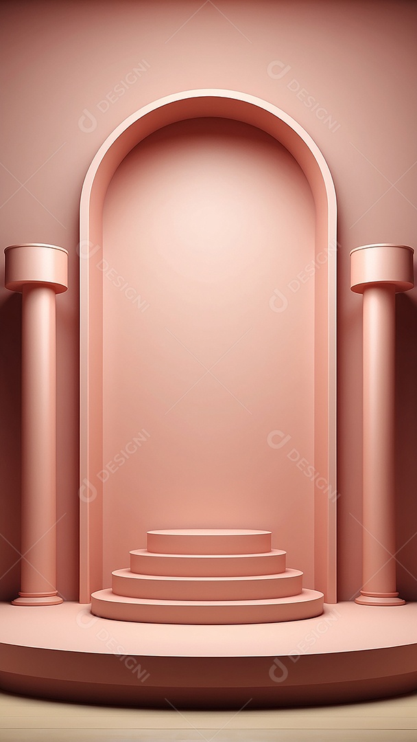 Fundo de pódio vazio