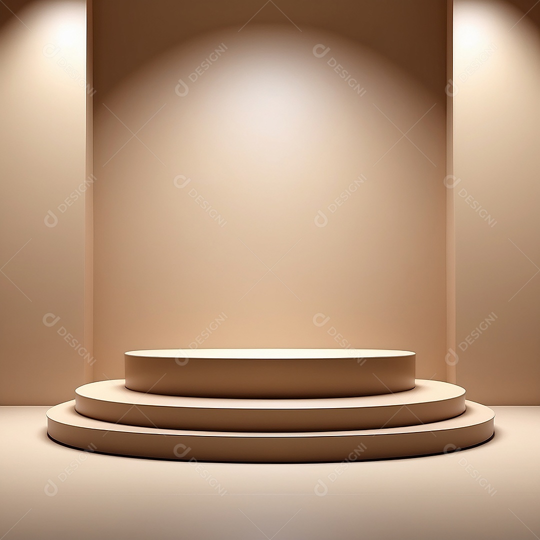 Fundo de pódio vazio