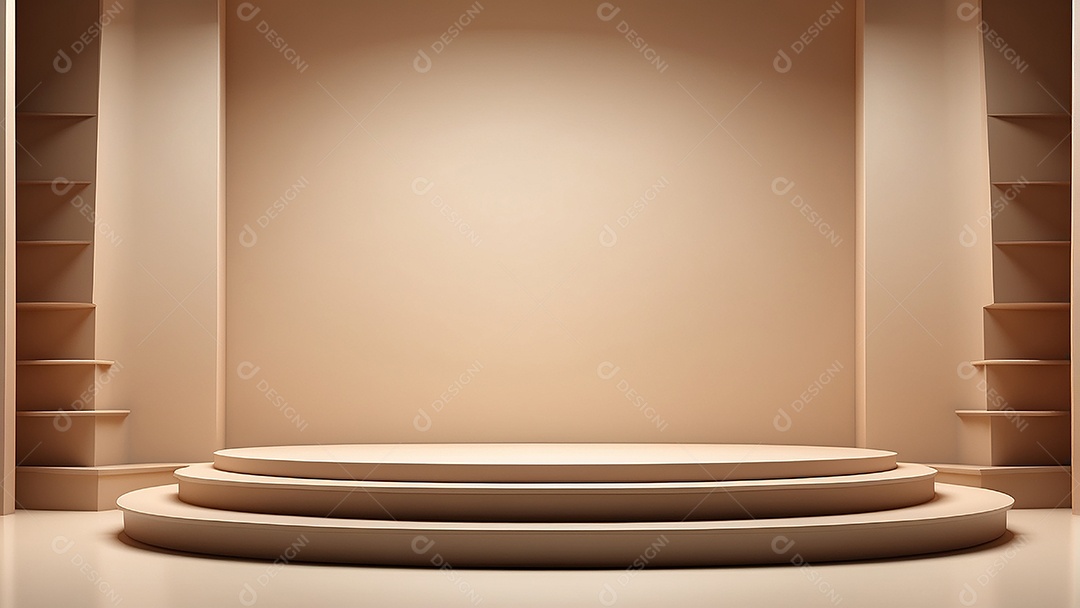 Fundo de pódio vazio