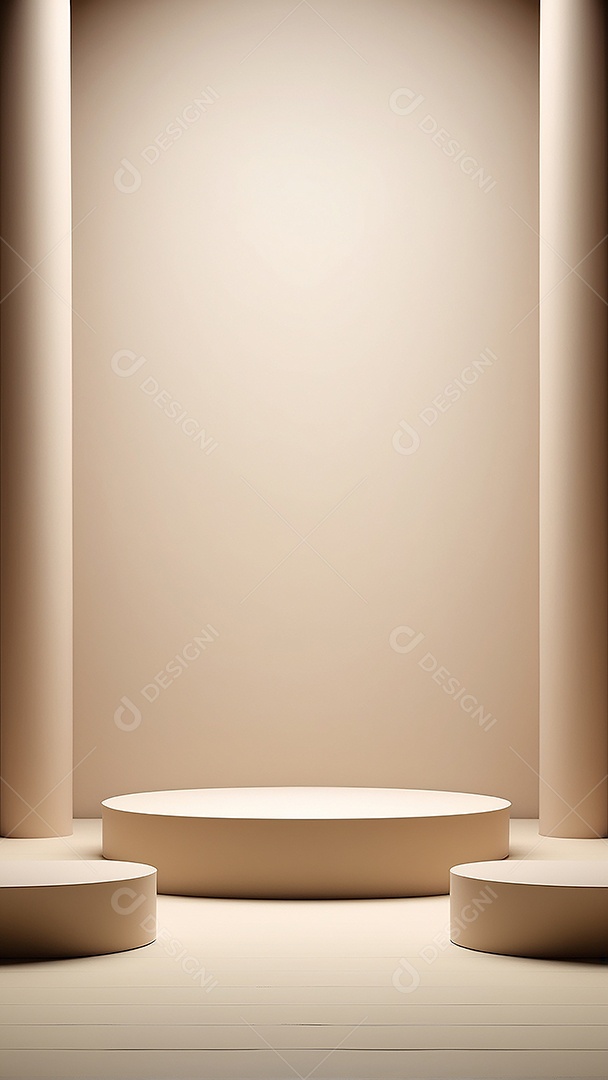 Fundo de pódio vazio