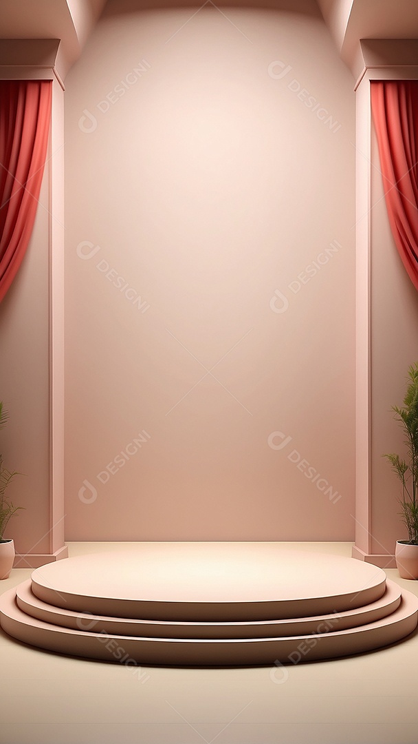 Fundo de pódio vazio