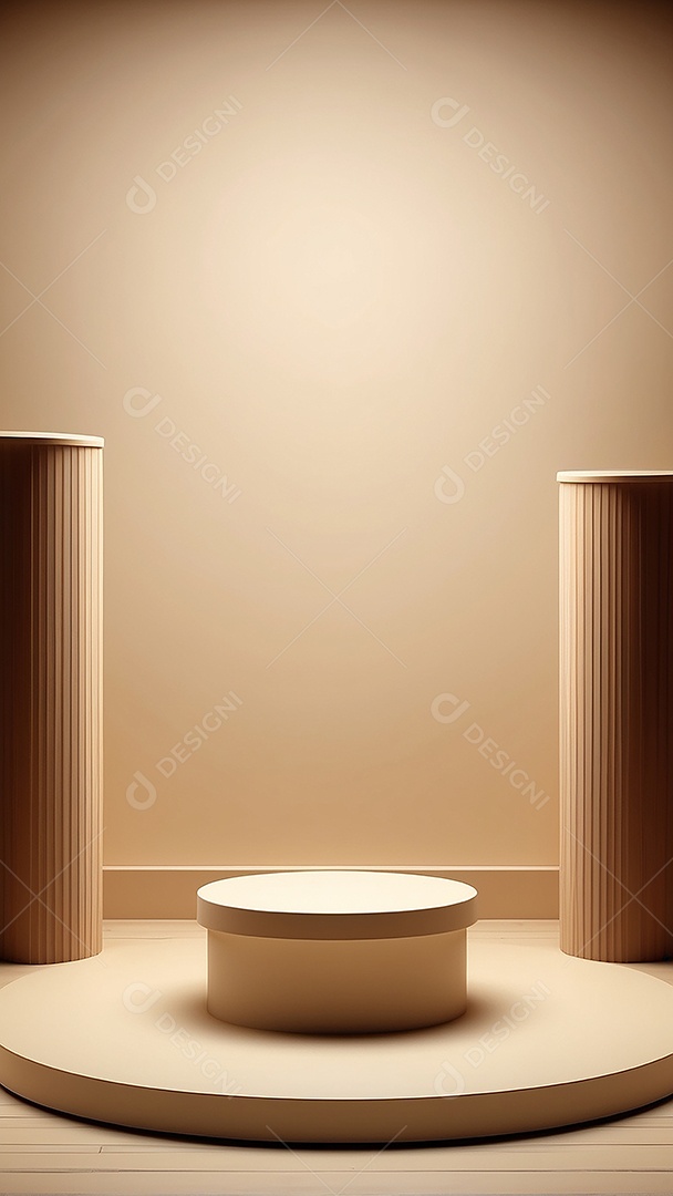 Fundo de pódio vazio