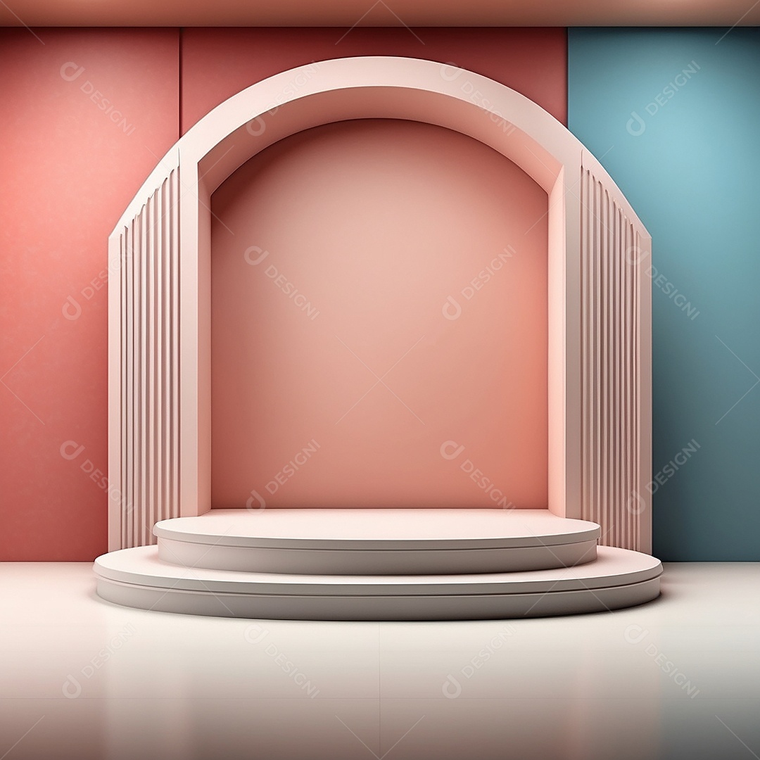 Fundo de pódio vazio