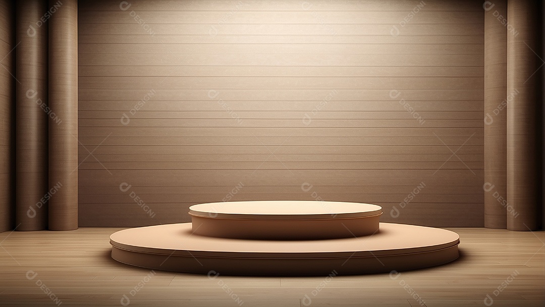 Fundo de pódio vazio