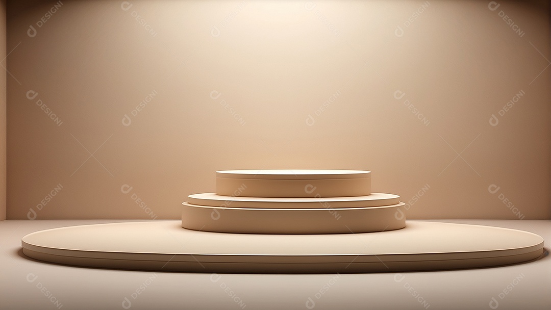 Fundo de pódio vazio