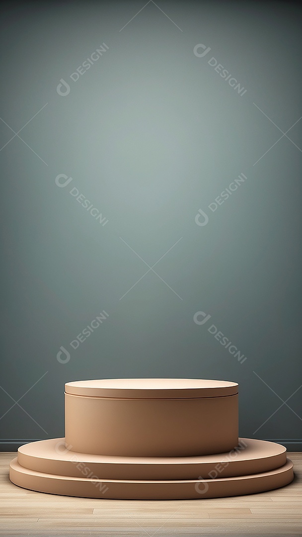 Fundo de pódio vazio