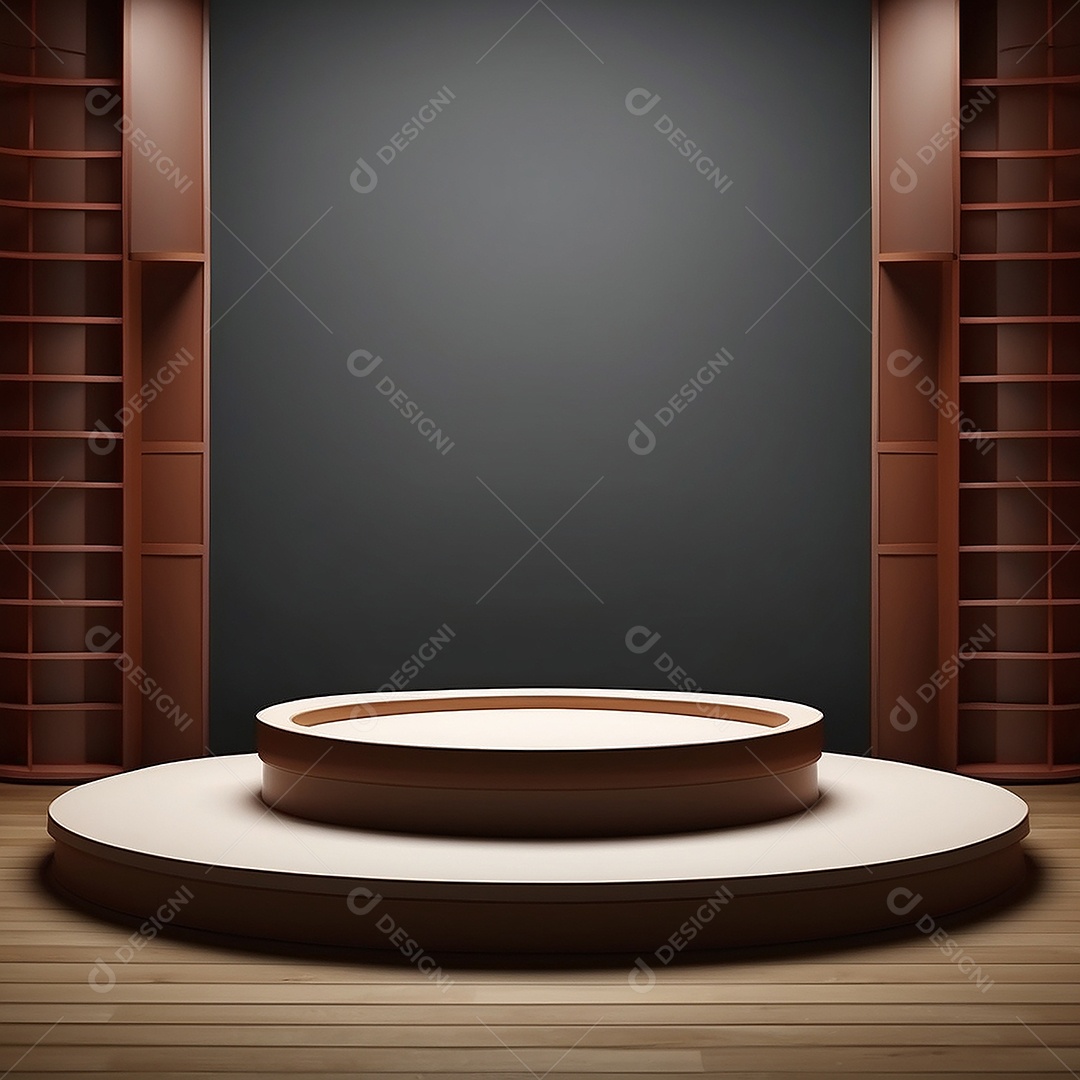 Fundo de pódio vazio