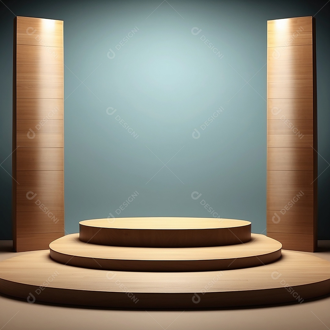 Fundo de pódio vazio