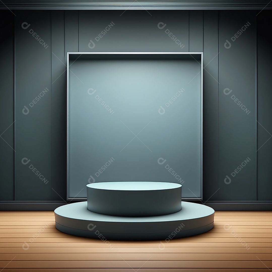 Fundo de pódio vazio