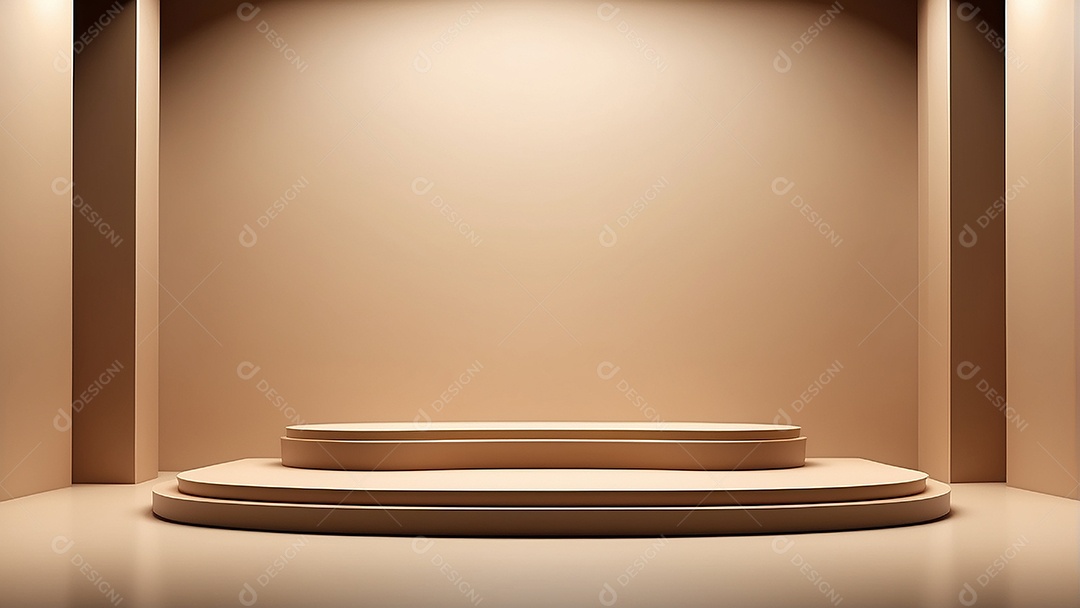 Fundo de pódio vazio