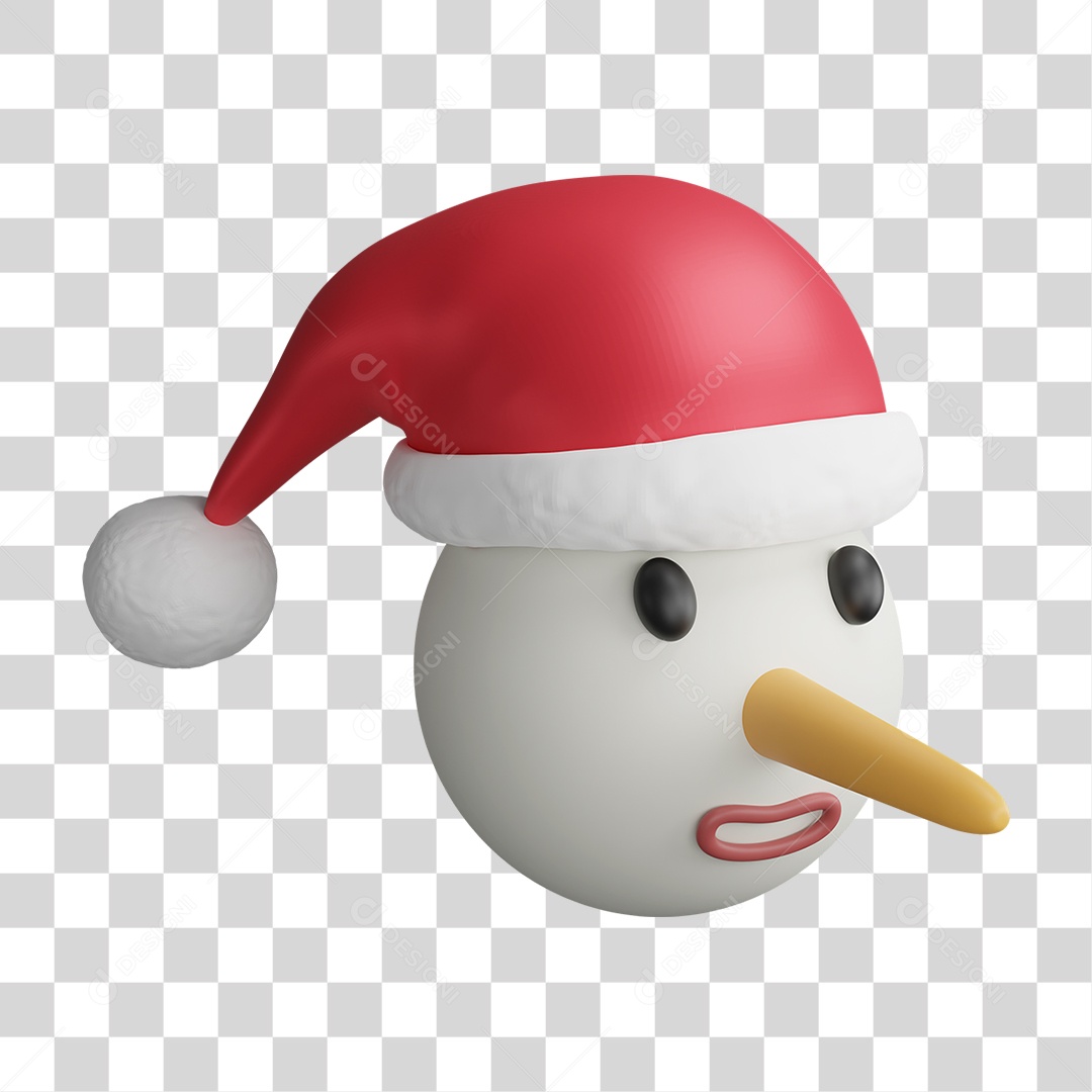 Cabeça de Boneco de Neve PNG Transparente