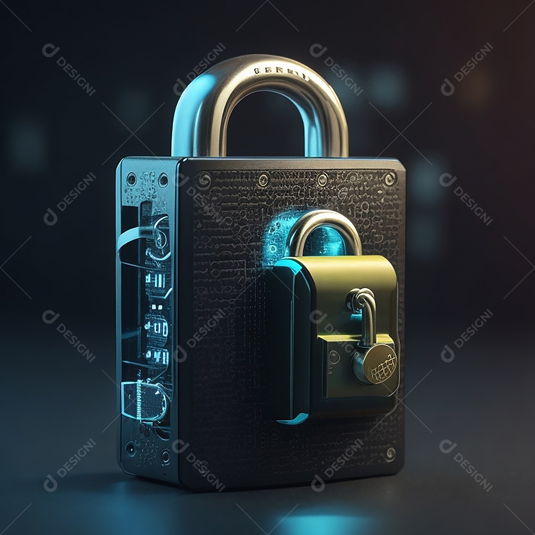 Conexão de hacking de computador de segurança cibernética