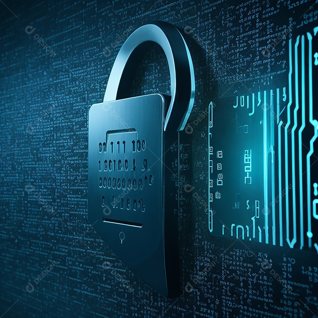 Conexão de hacking de computador de segurança cibernética