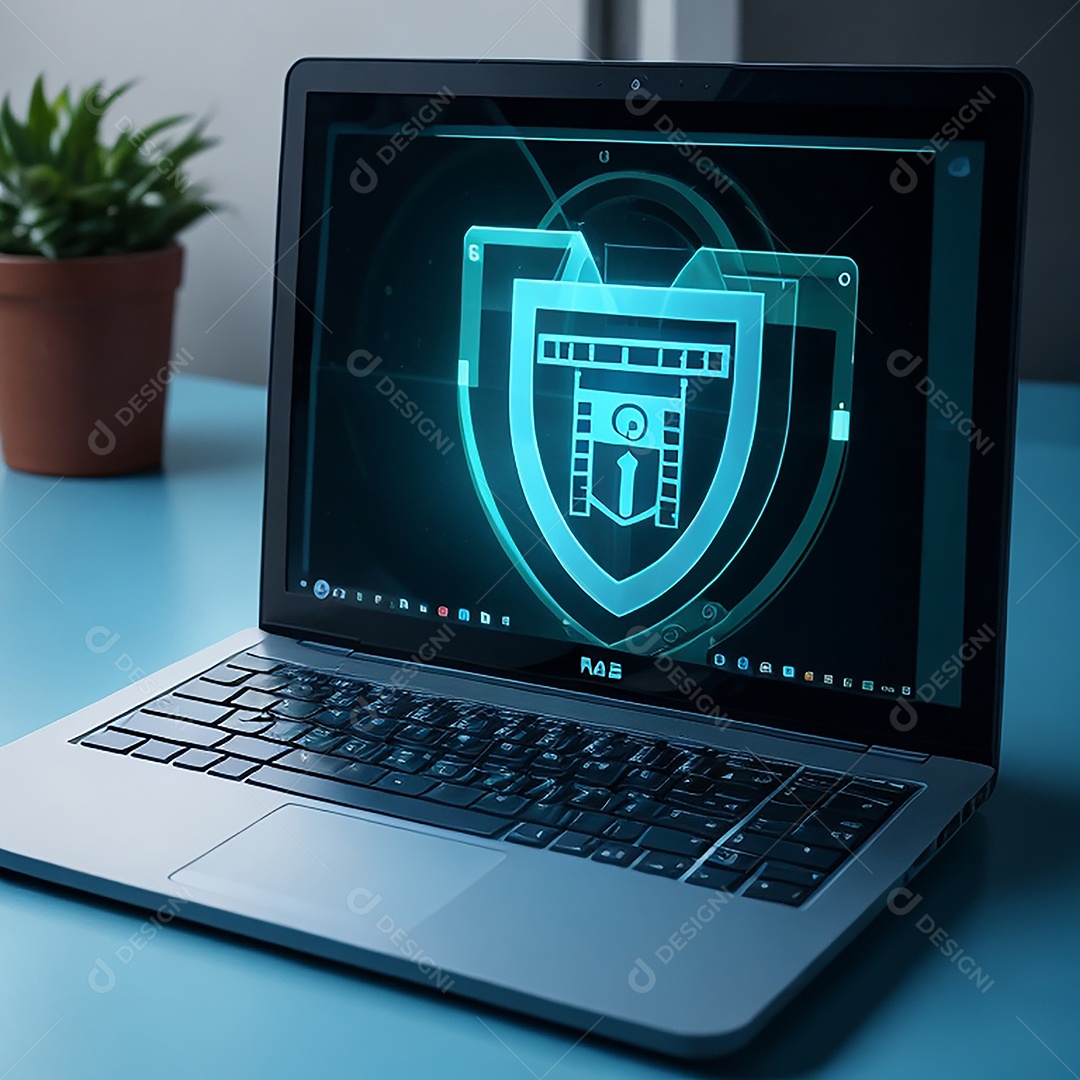 Conexão de hacking de computador de segurança cibernética