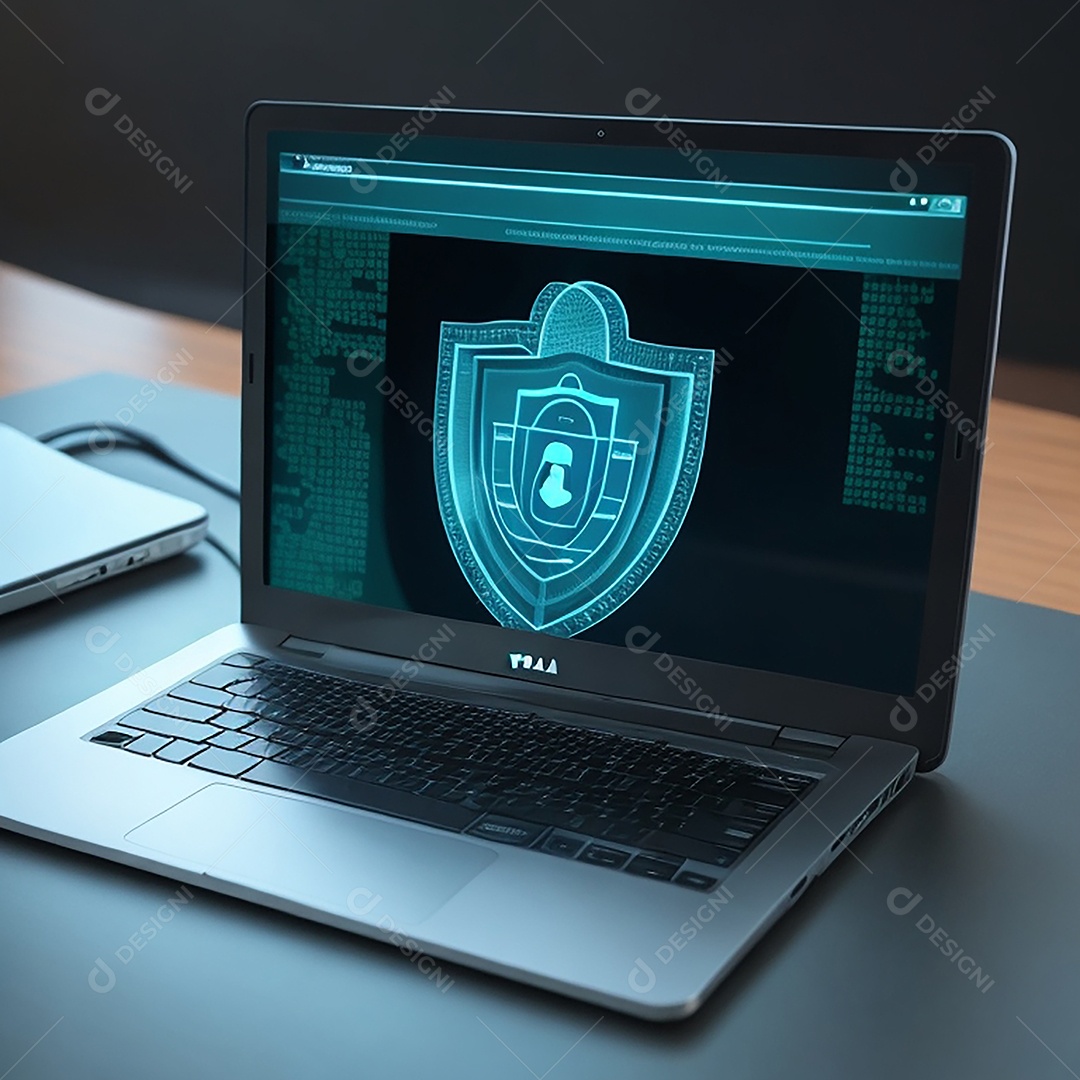 Conexão de hacking de computador de segurança cibernética