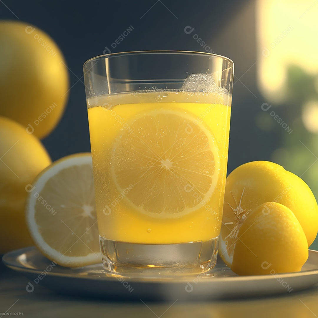 Refrigerante refrescante de limão