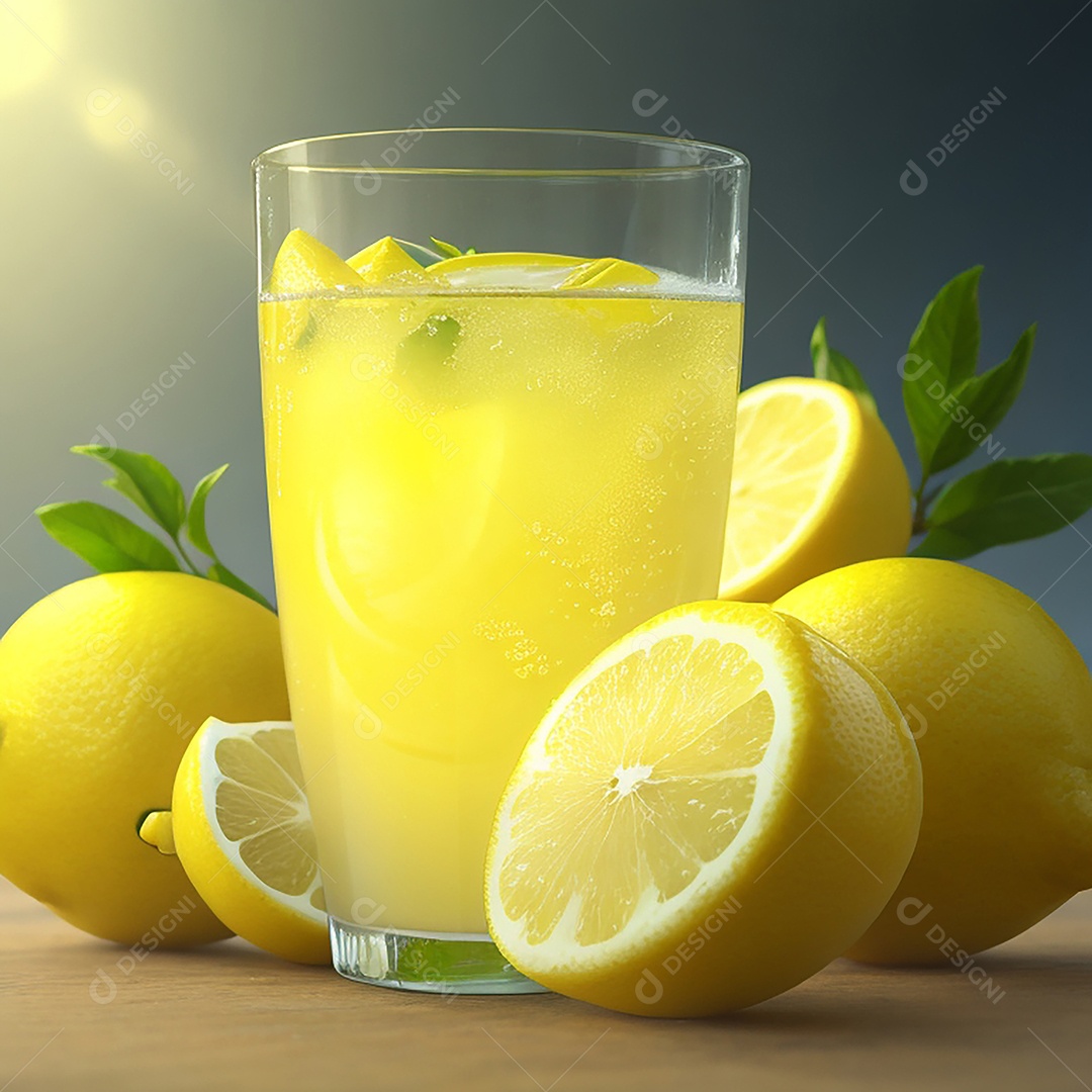 Refrigerante refrescante de limão