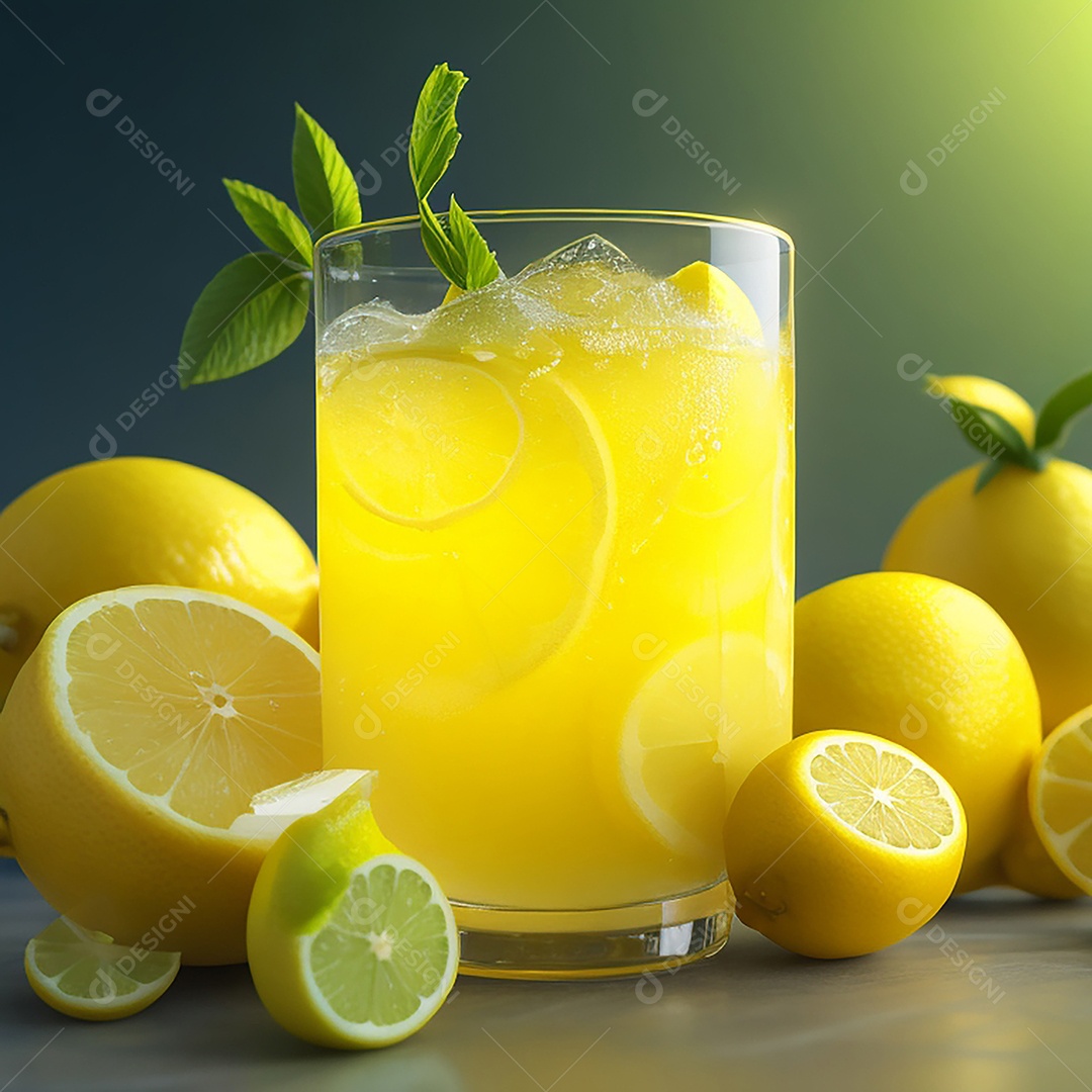 Refrigerante refrescante de limão