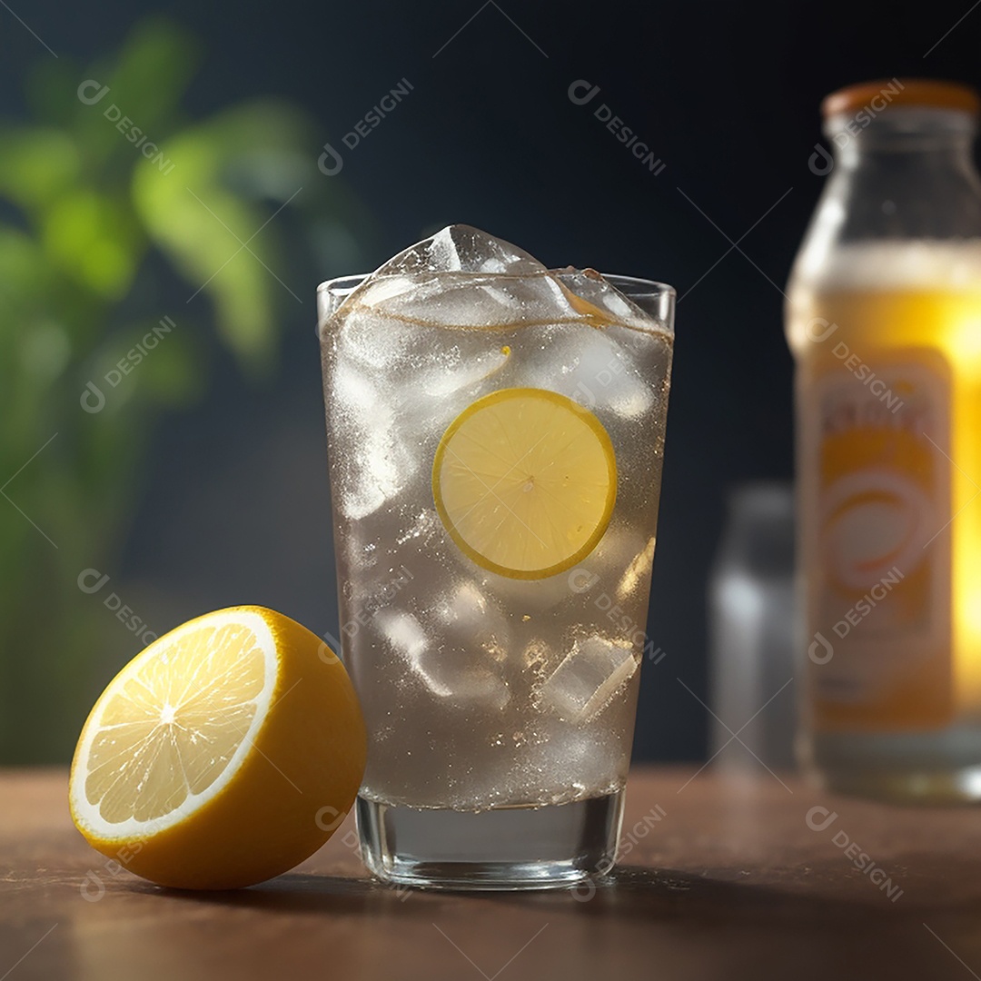 Refrigerante refrescante de limão