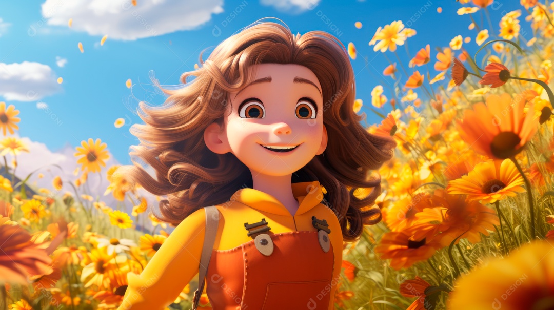 Primavera, a chave das boas festas 20 de março Desenho 3D Generative AI.