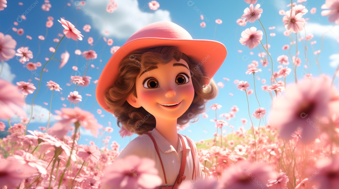 Primavera, a chave das boas festas 20 de março Desenho 3D Generative AI.