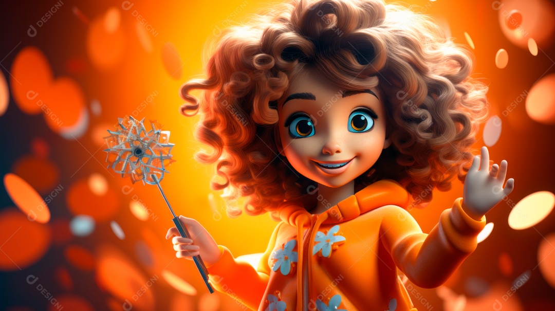 Primavera, a chave das boas festas 20 de março Desenho 3D Generative AI.