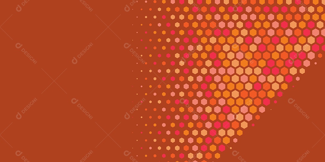 Background Hexágono Abstrato Marrom Ilustração Vetor EPS