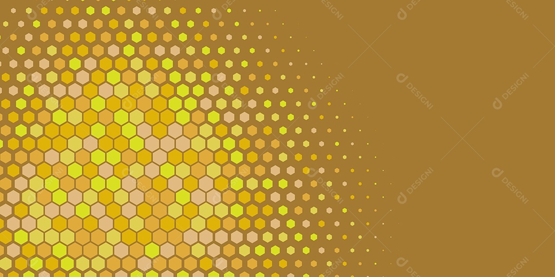 Background Hexágono Abstrato Amarelo Ilustração Vetor EPS