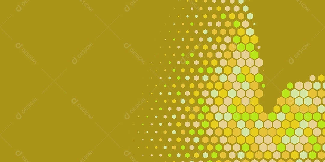 Background Hexágono Abstrato Amarelo Ilustração Vetor EPS