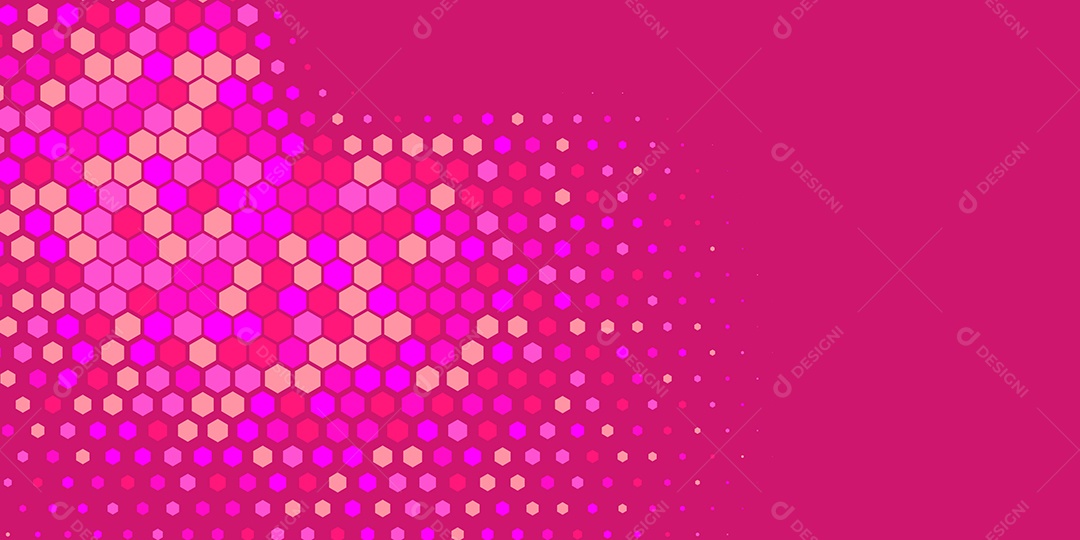 Background Hexágono Abstrato Rosa Ilustração Vetor EPS