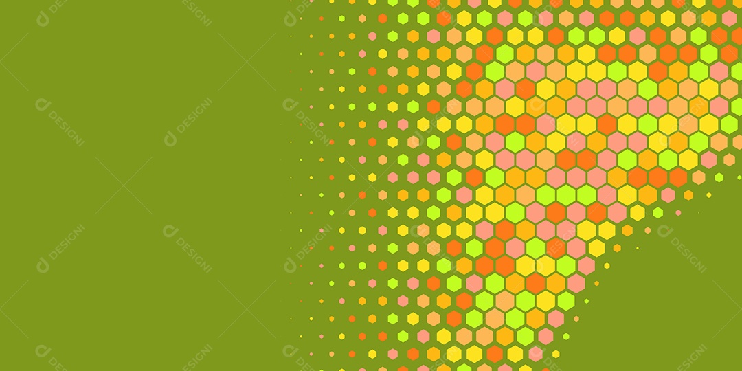 Background Hexágono Abstrato Amarelo Ilustração Vetor EPS