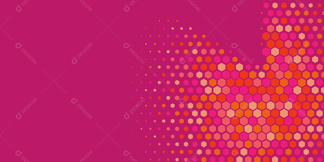 Background Hexágono Abstrato Rosa Ilustração Vetor EPS