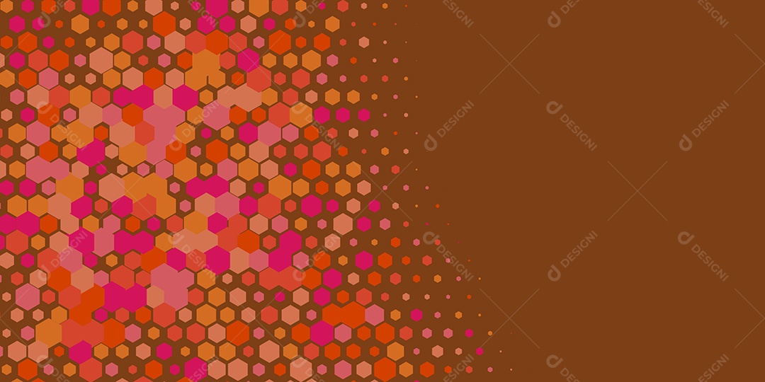 Background Hexágono Abstrato Marrom Ilustração Vetor EPS