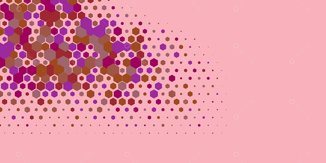Background Hexágono Abstrato Rosa  Ilustração Vetor EPS