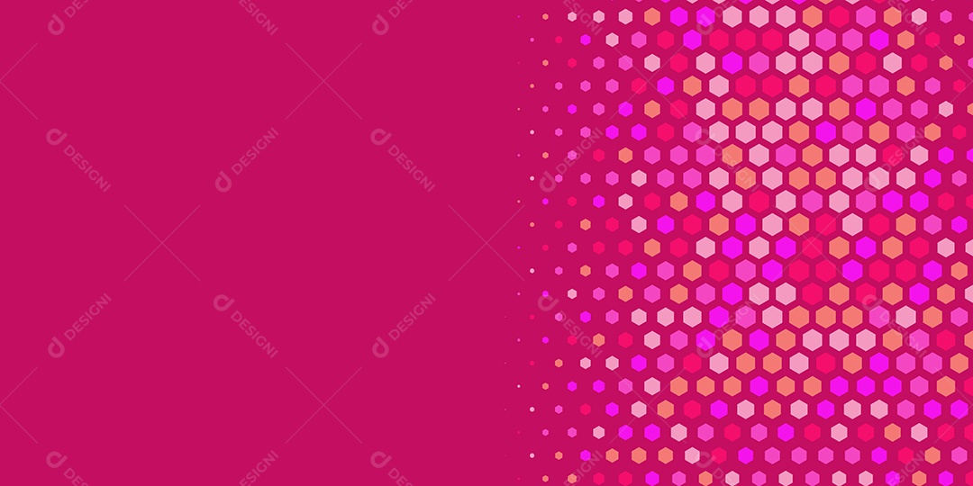Background Hexágono Abstrato Rosa Ilustração Vetor EPS