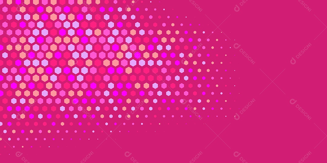 Background Hexágono Abstrato Rosa Ilustração Vetor EPS