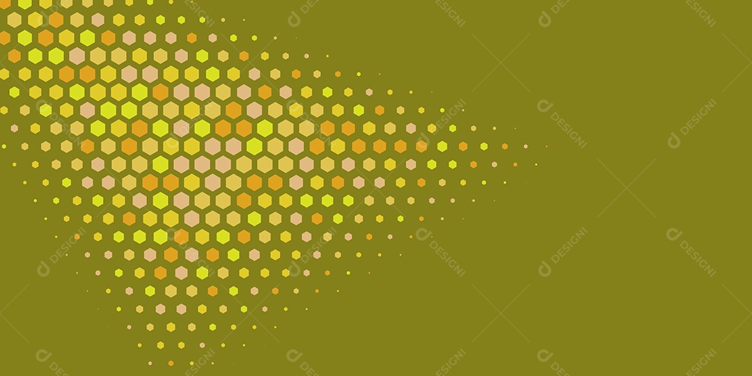 Background Hexágono Abstrato Amarelo Ilustração Vetor EPS