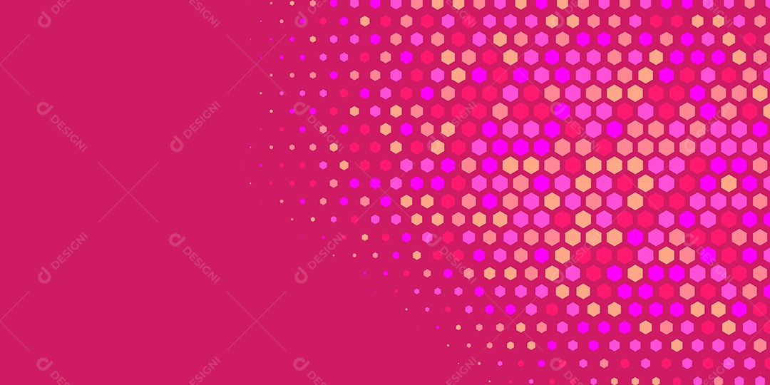 Background Hexágono Abstrato Rosa Ilustração Vetor EPS